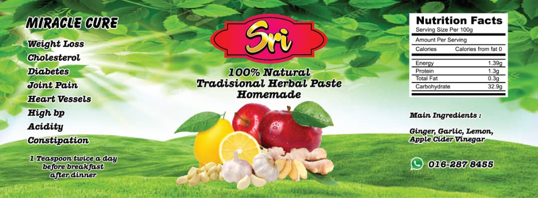 SRI Natural Tradisional Herbal Homemade Paste